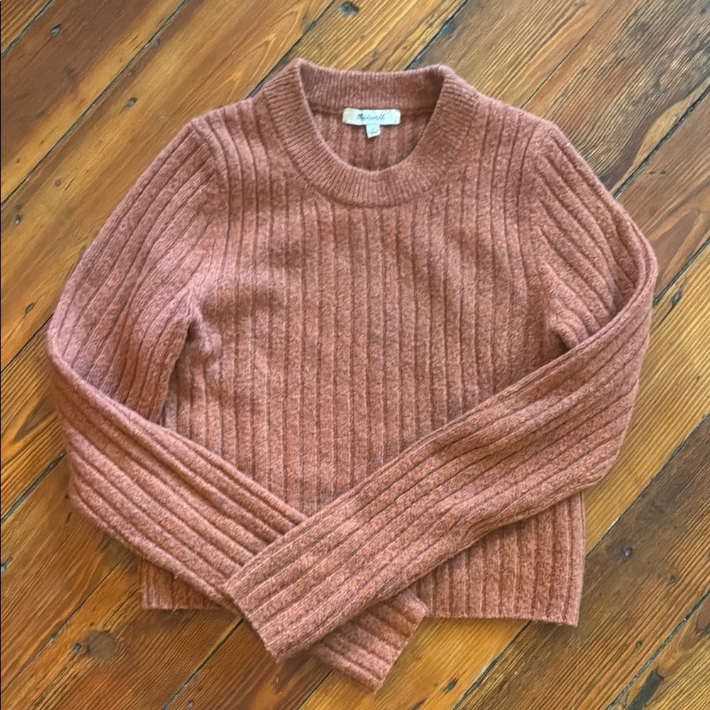 Madewell ribbed cropped sweater